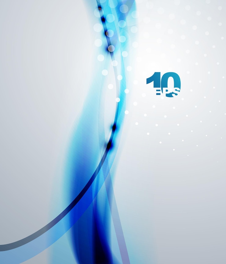 Vector abstracto azul de fondo las olas
