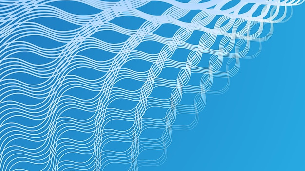 Abstracto azul con fondo de patrón de línea en zigzag sin costuras