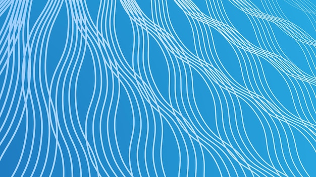 Abstracto azul con fondo de patrón de línea en zigzag sin costuras