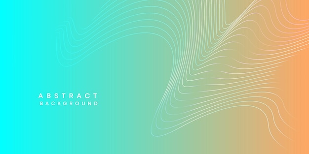 Abstracto azul naranja tecnología digital del futuro línea de fondo fluida geométrica Teal Ocean gradiente rojo líneas de onda suave fondo de banner web para portada volante cartel de encabezado sitio web