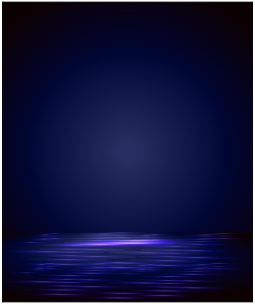 abstracto azul y negro son el patrón de luz con el gradiente es el con la textura metálica de la pared del piso