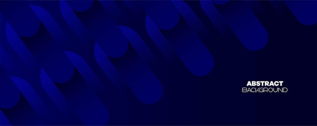 Abstracto Azul oscuro Líneas de círculos ondulantes Tecnología Bandera Fondo Líneas azules de la Armada Forma geométrica