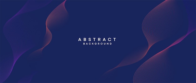 Abstracto azul oscuro púrpura geométrico tecnología digital del futuro línea fluida fondo amarillo verde azul gris gradiente líneas de onda textura fondo de banner web para portada encabezado cartel diapositiva