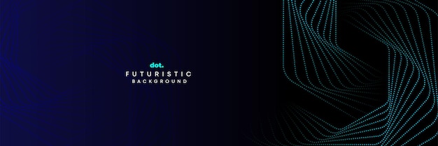 Abstracto azul-verde-púrpura-rosa Gradiente de flujo de puntos ondulantes Tecnología geométrica de partículas