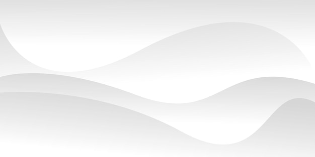Abstracto blanco y gris claro onda moderna textura de lujo suave fondo vectorial liso y limpio