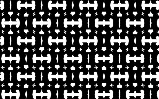 Abstracto blanco negro sin costuras minimalista batik patrón diseño de fondo vectorial