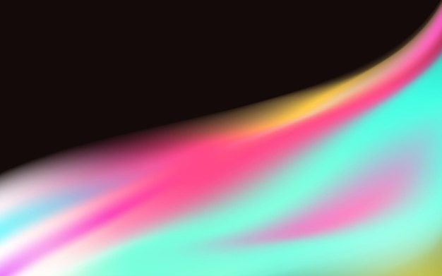 abstracto borrón de luz colorido sobre fondo negro