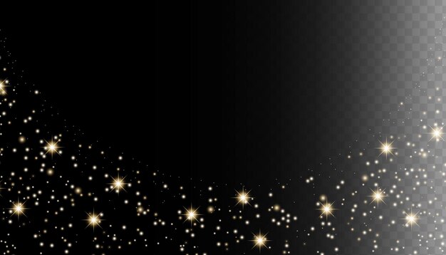 Abstracto brillantes brillantes fondo partículas doradas decorativas polvo de estrella brillo textura brillante