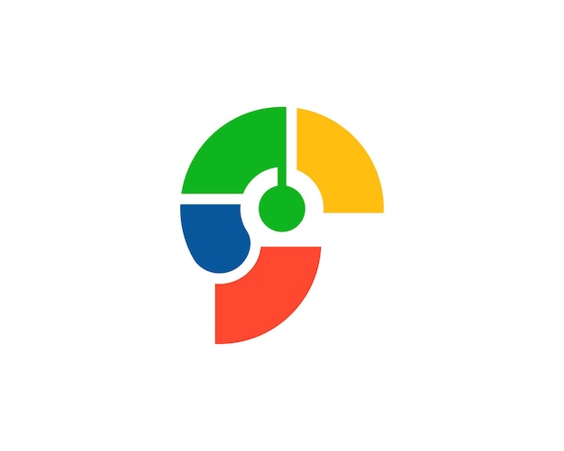 Abstracto c diseño de plantillas de logotipos comerciales coloridos