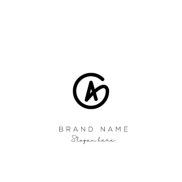 Abstracto Carta creativa AG Diseño de logotipo AG diseño de logotipo para negocios firma de marca de moda