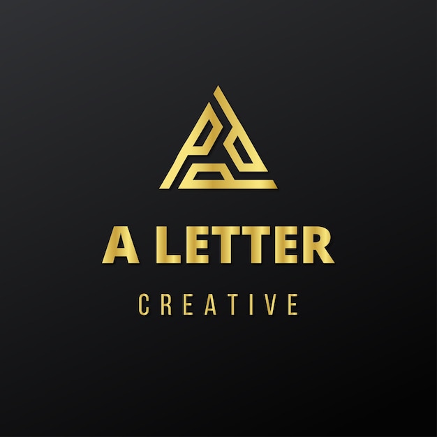Abstracto de la carta Un diseño de logotipo Creative Premium Diseño de emblema mínimo plantilla de logotipo