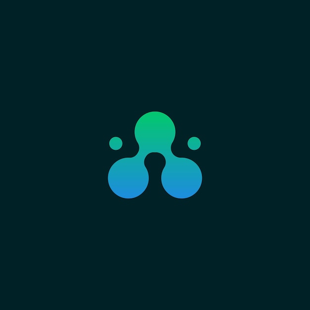 Abstracto Carta Un logotipo Icono Ideas