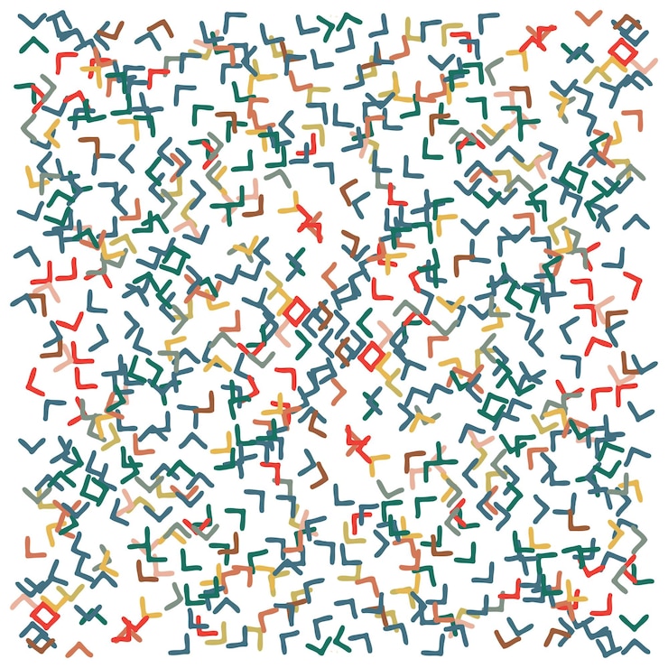 Vector abstracto colocación de impresión de forma geométrica con combinación de colores decente ambos lados repiten sin costuras