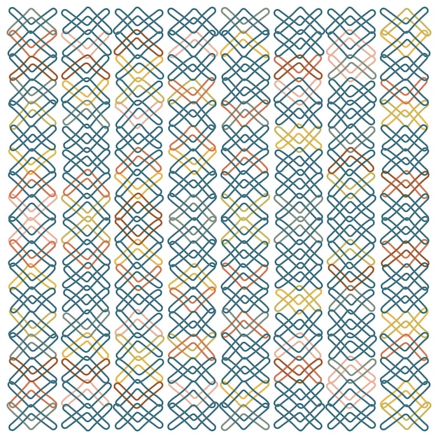 Abstracto Colocación de impresión de forma geométrica con combinación de colores decente ambos lados repiten sin costuras