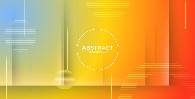Abstracto color de gradiente naranja con capas de luz de sombra de fondo vector eps10