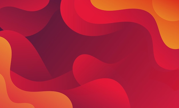 Abstracto de color naranja rojo Fondo con formas onduladas adecuado para folletos de sitios web carteles