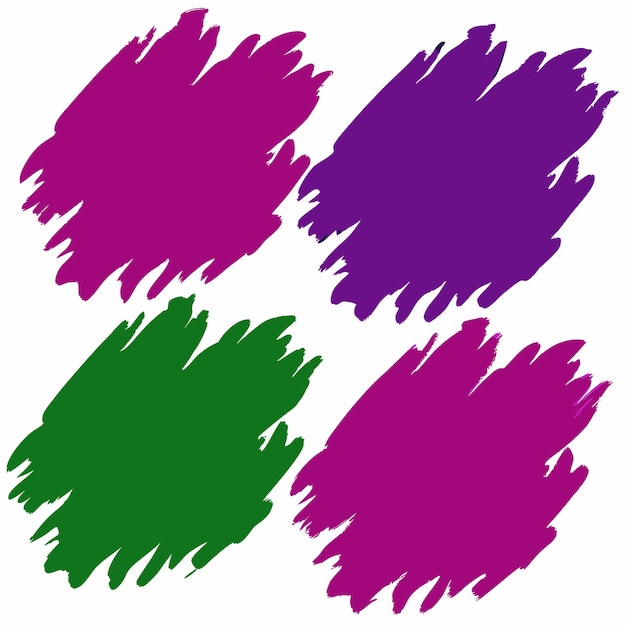 Abstracto Coloración de manchas coloridas Diseño de ilustraciones vectoriales de salpicaduras de tinta