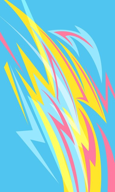 Abstracto Colorful Power Lightning Fondo Carreras y automovilismo