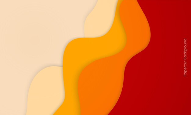 Abstracto de coloridas capas de papel cortado de fondo