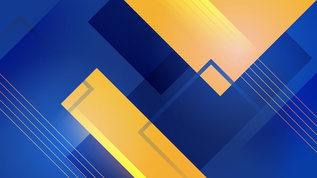 Abstracto colorido azul amarillo oro gradiente geométrico papel tapiz de fondo plantilla diseño de pancarta