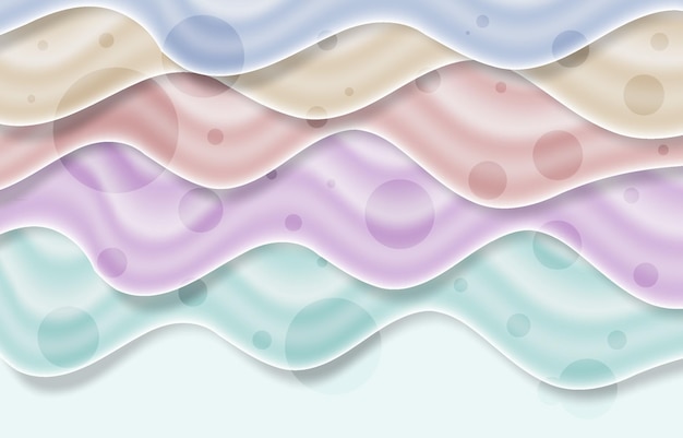 Abstracto colorido fondo de color pastel ondulado