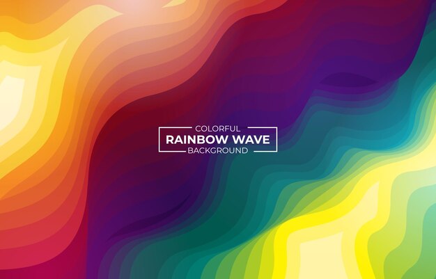 Abstracto El colorido fondo de las ondas del arco iris