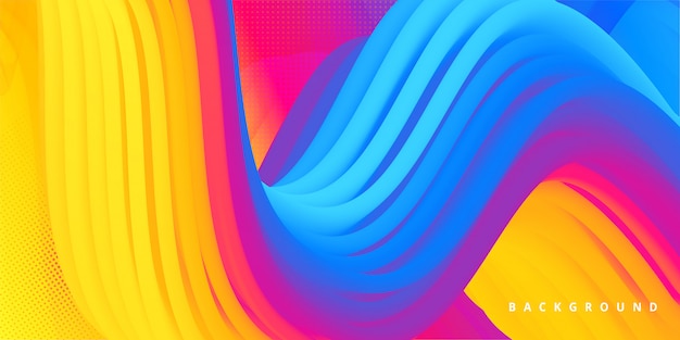 Abstracto colorido fondo de ondas que fluyen