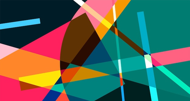 Abstracto colorido geométrico fondo psicodélico para el verano