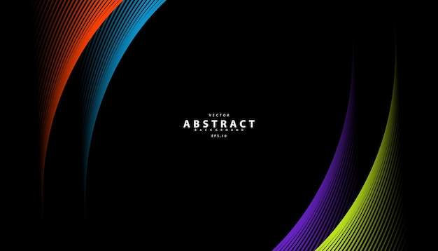 Abstracto colorido línea de onda de fondo Curva de línea diseño moderno