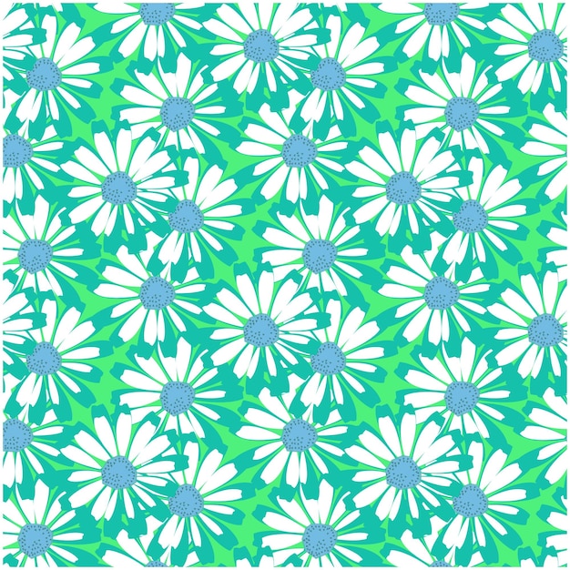 Abstracto colorido margarita floral patrón sin costuras vector de margarita motivos de arte floral papel tapiz de paisley