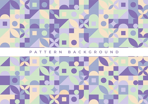 Abstracto colorido pastel patrón de Bauhaus diseño de fondo