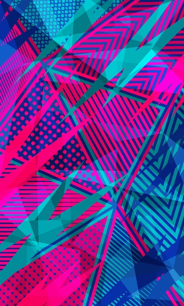 Abstracto colorido patrón de triángulo papel tapiz para la sublimación camiseta