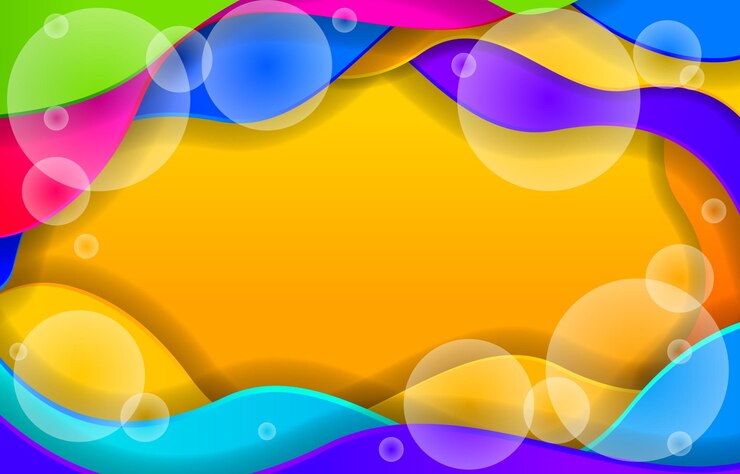 Vector abstracto colorido wave paperart estilo de fondo