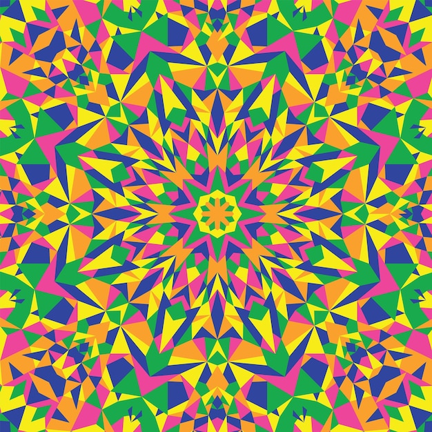 Abstracto Concepto de caleidoscopio fractal de colores