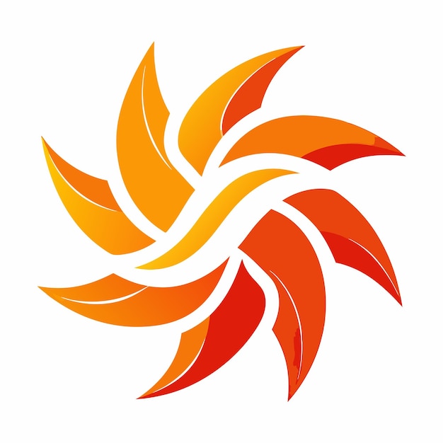 Abstracto Concepto de diseño del logotipo de Sun