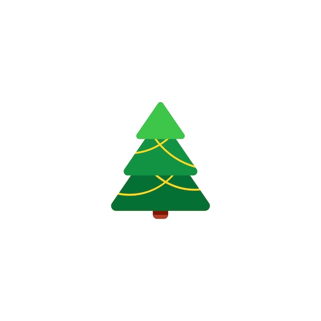 Abstracto del conjunto vectorial del árbol de abeto de Navidad