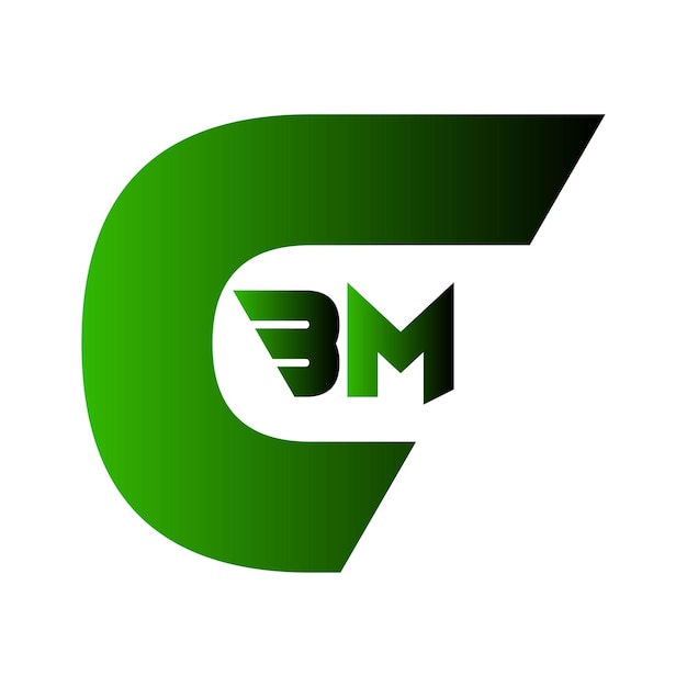 Abstracto creativo de CBM: letra inicial, monograma, icono de negocio moderno, diseño de logotipo vectorial.