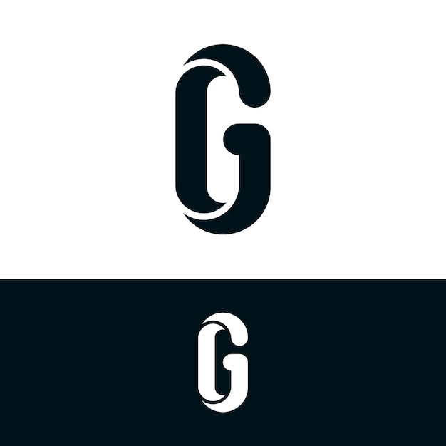 Abstracto creativo diseño del logotipo de la letra inicial G Premium Vector
