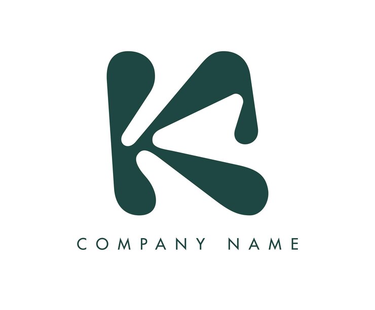 Vector abstracto creativo diseño del logotipo de la letra k inicial