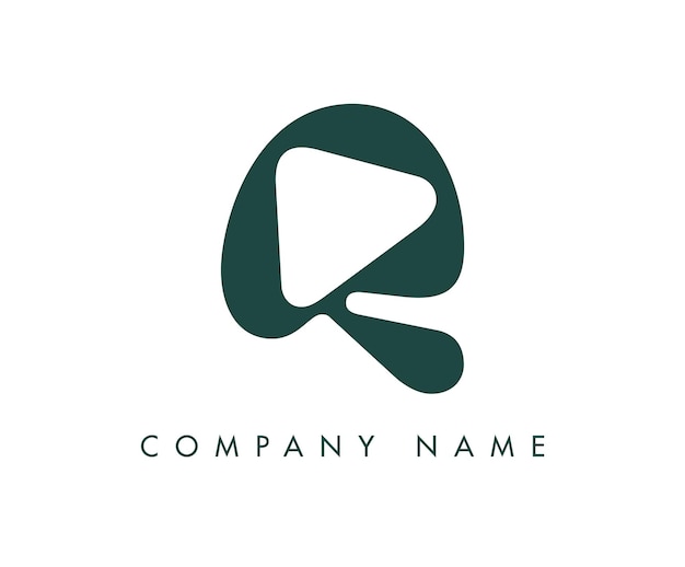 Abstracto creativo Diseño del logotipo de la letra Q inicial