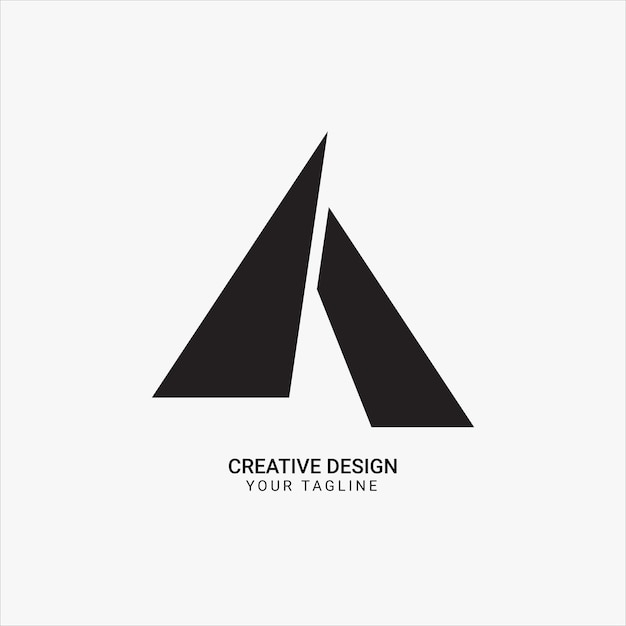 Abstracto creativo Geométrico Un signo Tipo de símbolo Diseño de logotipo con concepto creativo