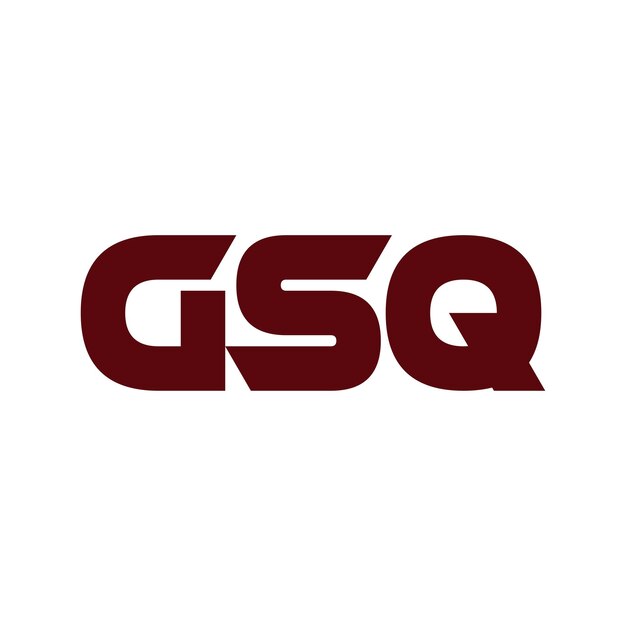 Abstracto creativo GSQ letra inicial monograma símbolo de negocio moderno icono diseño de logotipo vectorial