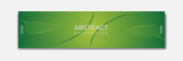 Abstracto creativo moderno Tecnología gradiente verde colorido diseño de portada o banner de LinkedIn