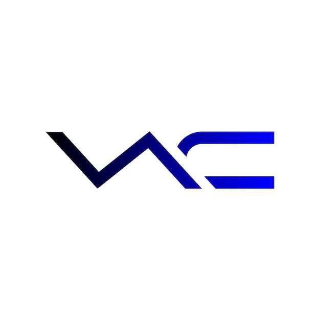 Abstracto creativo NC alfabeto moderno letra mínima inicial símbolo de negocio icono logotipo vectorial