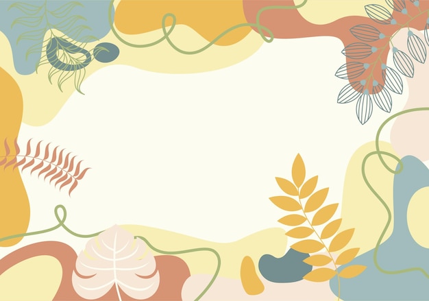 Abstracto Cuadro floral plano de fondo