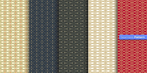 Abstracto curva patrón geométrico colores de fondo arte contemporáneo estilo minimal simétrico para papel tapiz envoltura textiles tela ropa recuerdos superficie vector patrón sin costuras