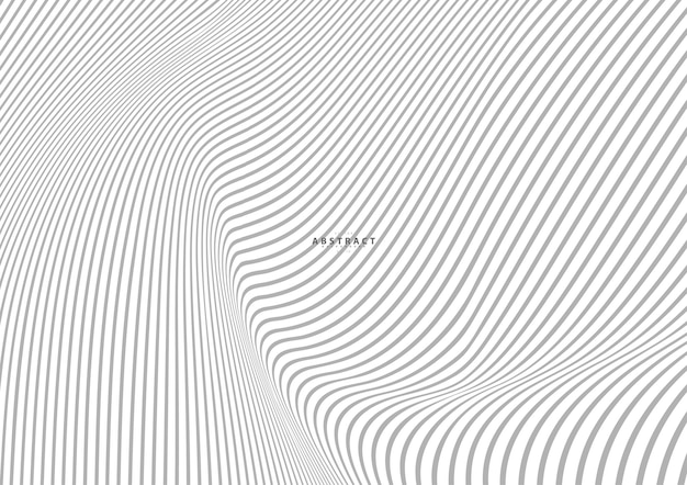 Abstracto deformado Diagonal de fondo a rayas Vector curvo retorcido inclinado patrón de líneas onduladas