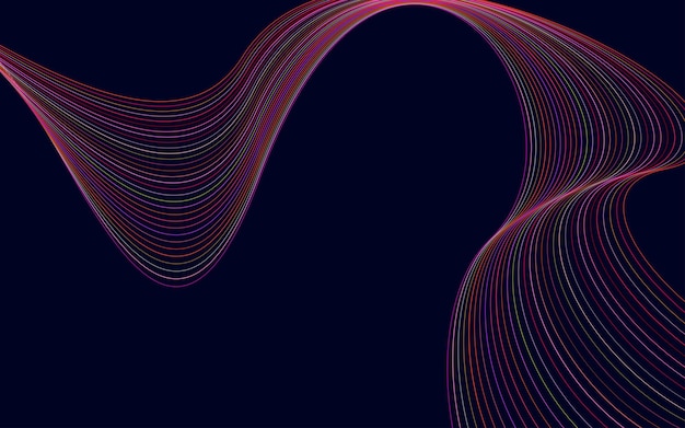 Abstracto deformado Diagonal a rayas Fondo vectorial curvo retorcido inclinado patrón de líneas onduladas Nuevo estilo para el diseño de su negocio