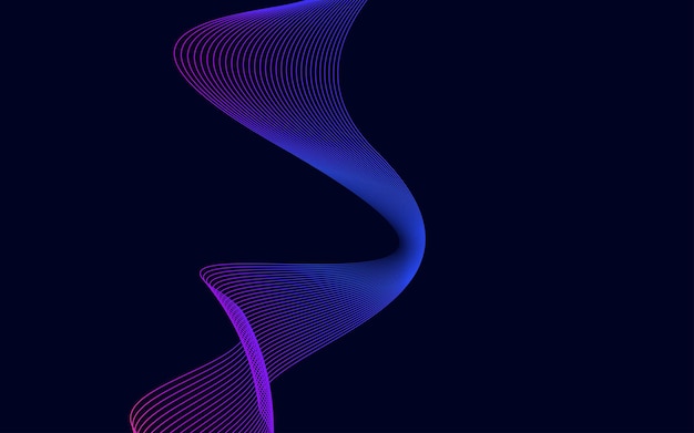 Abstracto deformado Diagonal a rayas Fondo vectorial curvo retorcido inclinado patrón de líneas onduladas Nuevo estilo para el diseño de su negocio