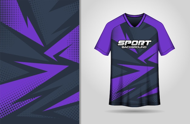 Abstracto deportes púrpura y fondo negro para el diseño de la camiseta